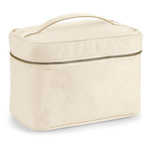 Étui de toilette en toile de différentes formes avec base et fermeture éclair, fabrication sur mesure pour le rangement en voyage et l'utilisation promotionnelle - Product Image 2