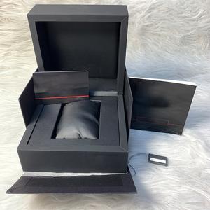 Premium Black Leatherette <b>Watch</b> Box Custom Wrist <b>Watch</b> Packaging <b>Case</b> with accessories Protective <b>Case</b> for Mechanical <b>Watches</b> - Product Image 5