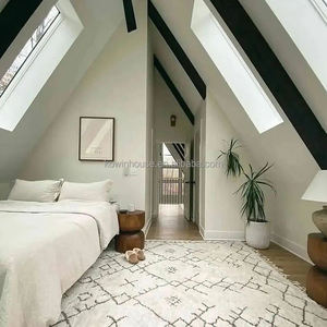 Cadre en acier Maison préfabriquée Huttes Resort Cottage Maison Jardin Chalet Bois Log <span class=keywords><strong>Cabane</strong></span> Kits A Cadre Mini Maisons - Product Image 3