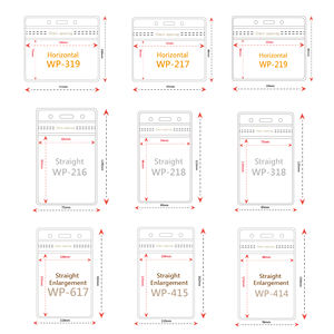 Portatarjetas de identificación desmontable de PVC transparente al por mayor con cremallera para tarjetas de visita e insignias de identificación - Product Image 6