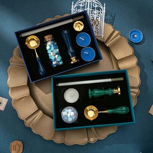 En gros Vintage Cuillère Cire Sceau Timbre Cire Set Affranchissement Enveloppe Lettre Cire Timbre Ensemble Cadeau Complet Pour Hommes Femmes Amoureux - Product Image 3