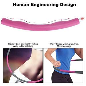 <span class=keywords><strong>Hula</strong></span> Hoops negro magnético barato <span class=keywords><strong>hula</strong></span> Hoops para entrenamiento de gimnasia para adultos - Product Image 5