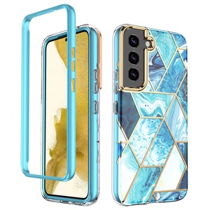 Funda IMD de lujo para <span class=keywords><strong>Samsung</strong></span> <span class=keywords><strong>Galaxy</strong></span> S21 <span class=keywords><strong>S22</strong></span>, carcasa de mármol dorado galvanizado para <span class=keywords><strong>S22</strong></span> <span class=keywords><strong>S22</strong></span> <span class=keywords><strong>Plus</strong></span> <span class=keywords><strong>S22</strong></span> Ultra, novedad de 2022 - Product Image 2
