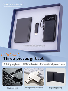 Logo personalizzato miglior oggetto promozionale tastiera pieghevole USB Power Bank ospedale regalo scatola Set per regali aziendali con regali aziendali - Product Image 4