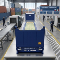 Conteneur de fret industriel de fabrication soignée, conteneur à plateforme pliable de 40 pieds HC pour charges lourdes