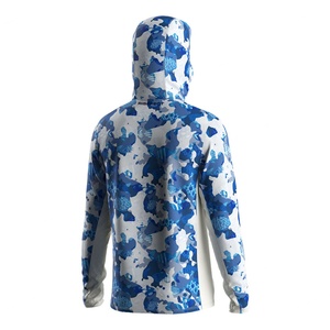 Offre Spéciale – Chemises de Pêche Camouflage Écologiques Légères et à Séchage Rapide pour Hommes – Modèle à Capuche « Bouche de Poisson » - Product Image 4