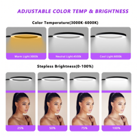 Lámpara UV Profesional Blanca y Negra para Extensiones de Pestañas, Lámpara LED UV para Salón de Belleza