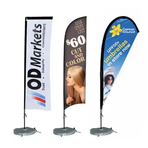 Customized event promotion of polyester beach flag