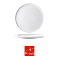 Assiette plate Grangusto Ø 21 cm H 1,8 cm Haute Cuisine Verre blanc Bormioli Rocco