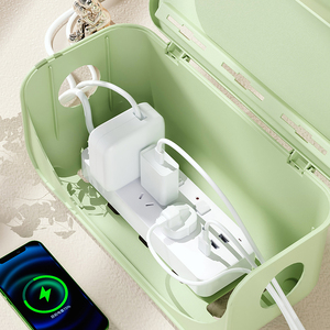 Boîte d'organisateur de bureau de grande capacité Xinhang stockage de <span class=keywords><strong>câble</strong></span> d'alimentation Simple avec accessoire de gestion de <span class=keywords><strong>câble</strong></span> de données de prise cachée - Product Image 2