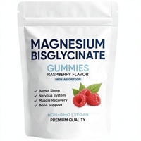 Stock TK Amazon Foreign Trade 60 Tablets Magnesium Glycine Salt Gummies Improve Memory Sleep 24-Month Shelf Life Source Factory