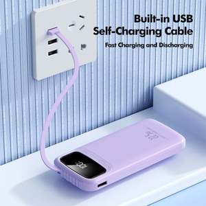 Banco de Energía Portátil de 10000 mAh con Carga Rápida, 4 Cables Integrados y Pantalla LED, en Oferta - Product Image 6