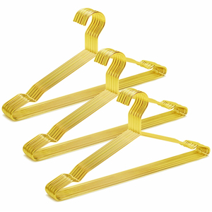 Factory Wholesale 304 Stainless Steel Flat Hanger Solid Household Clothes Clothes Iron Rack Drying Rack Bold Thickening Widenin - Product Image 1
