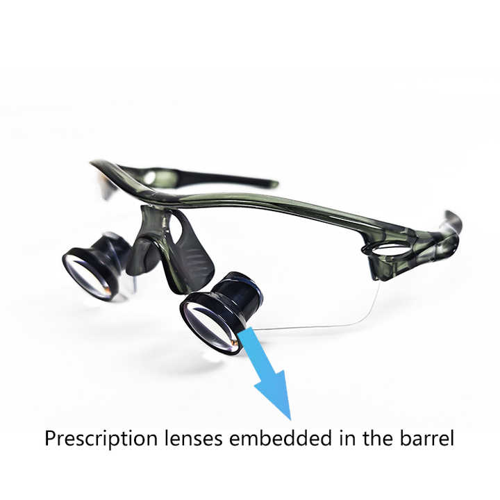 처방전 2.5X 하이 퀄리티 치과 돋보기 가벼운 치과 용 루페 2.5x 쌍안 돋보기