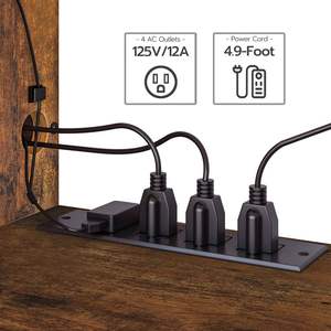 Soporte de <span class=keywords><strong>TV</strong></span> flotante de 1,5 m/1,8 m de longitud con luz <span class=keywords><strong>LED</strong></span>, estante de <span class=keywords><strong>TV</strong></span> montado en la pared con toma de corriente, soporte de consola de entretenimiento multimedia - Product Image 6