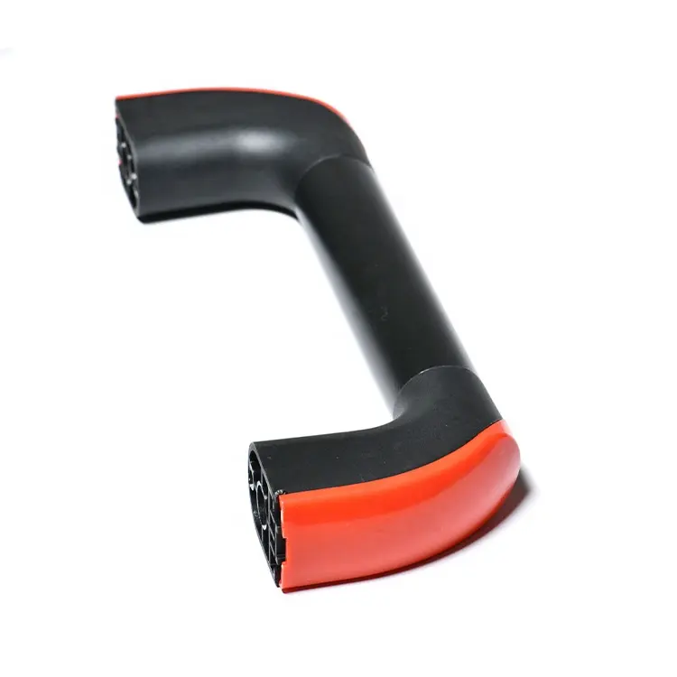 Black and Red Aluminium Alloy Door Handle Round U Shape Pull Handle for Furniture