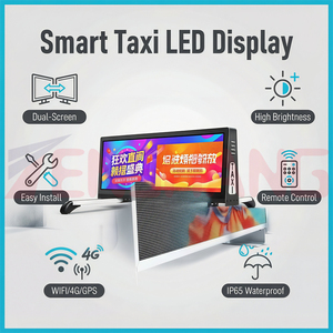 Pantalla LED <span class=keywords><strong>de</strong></span> Doble Cara P2.5 P5 para Techo <span class=keywords><strong>de</strong></span> Taxi, con WiFi 4G, GPS, Control por Aplicación y Nube, Resistente al Agua, para Publicidad en Video y Marketing <span class=keywords><strong>de</strong></span> Flotas <span class=keywords><strong>de</strong></span> <span class=keywords><strong>Taxis</strong></span> - Product Image 3