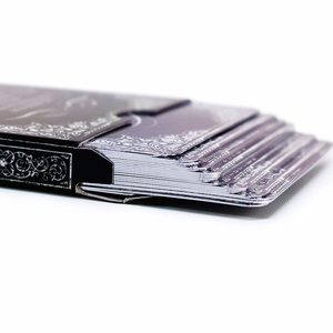 Jeu de cartes Oracle d'art avec impression personnalisée de qualité supérieure, bords dorés argentés, et boîte de rangement violette pour les lecteurs de Tarot - Product Image 6