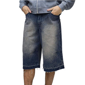 Pantalones Cortos de Mezclilla Personalizados para Hombre, Estilo Urbano de Verano, Pantalones Cortos Vintage Negros, Jeans Casuales de Moda para Hombre - Product Image 4