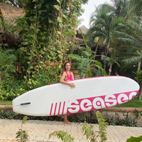 Vente chaude rose Gonflable stand up paddle board planche de surf SUP avec accessoires complets pour femme et enfants