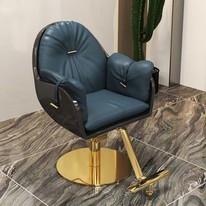 Chaise de coiffure à vente chaude, réglable en hauteur, poste de travail de barbier, fauteuil pivotant en cuir pour coiffeur - Product Image 2