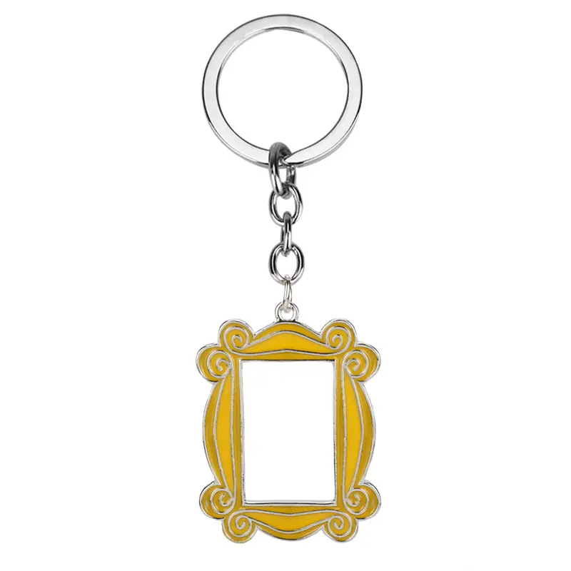 Porte-clés de l'émission télévisée Friends, temps de café, cadre Photo, pendentif, porte-clés pour meilleur ami, voiture Llavero, bijoux, porte-clés Central Perk