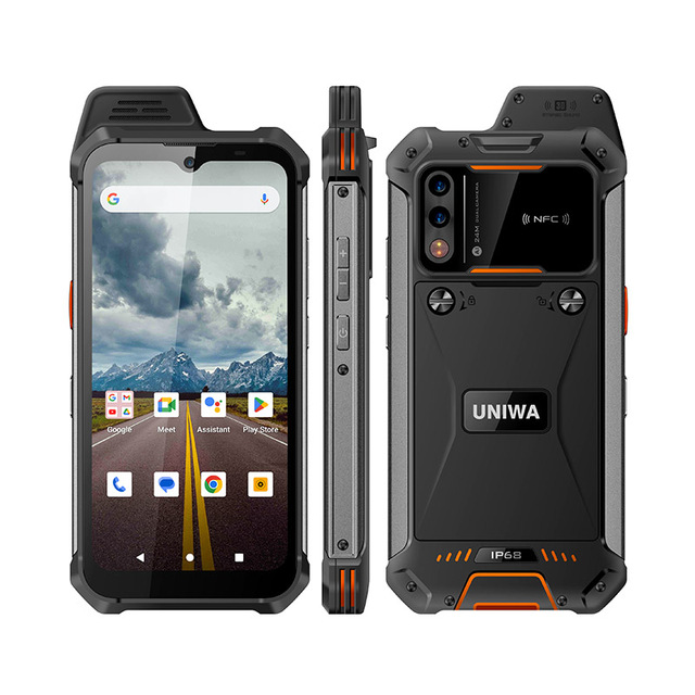Original Brand New UNIWA W999 6.3 Inch 128G ROM Fingerprint NFC Industrial Rugged Phone Android Smartphone