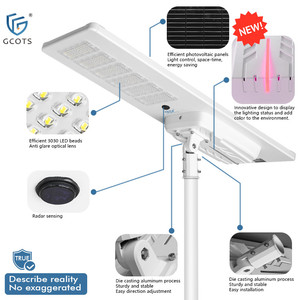 Farola Solar LED para Exteriores con Diseño Innovador, Resistente al Agua IP65, con Tira de Luz Indicadora de Color para Añadir Color a las Carreteras - Product Image 3