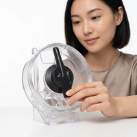 Ventilateur Holographique 3D de 50 cm avec Bluetooth et Contrôle par Cluster, Écran Multi-Fonctionnel à Assemblage, Support de Sol OEM pour Publicité