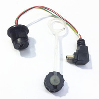 Cable Micro usb de 5 pines macho a hembra, montaje en panel con conector IP67