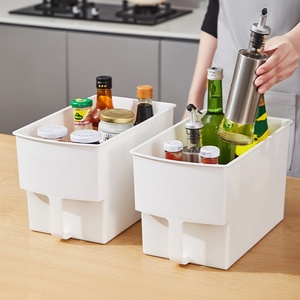 High Quality Creative Home <b>Kitchen</b> <b>Storage</b> Organization for High Cabinets Plastic Pantry <b>Storage</b> <b>Box</b> Bins Cabinet Organizer - Product Image 2