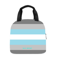 Sac à déjeuner arc-en-ciel Bigender (à tendance masculine) pour femmes et hommes, sac fourre-tout réutilisable, sacs à déjeuner isothermes pour le travail, les pique-niques et l'école
