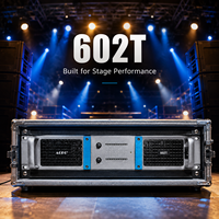 Amplificateur de puissance professionnel 2x600W classe H, double canal, pour enceintes PA, caissons de basses, karaoké et sonorisation en direct
