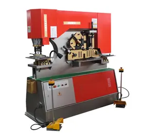 Máquina de corte de ângulo de aço, ferreiro e máquina combinada hidráulica de perfuração e corte