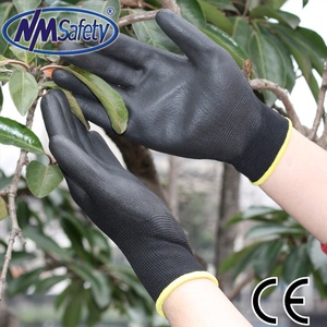 قفازات نايلون nmafete PU PU النخيل بعلامة CE قفازات عمل Nantong - Product Image 3