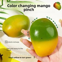Jouet sensoriel créatif Mango Pinch Le Color Change à technologie de rebond lent, jouet anti-stress à changement de couleur