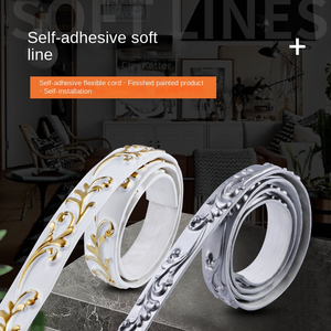 1M Hiện Đại Linh Hoạt PVC Độ Ẩm Bằng Chứng Tự Dính Tường Đúc Trim Cho Trần & Khung Gương Trang Trí Nội Thất Với 3-Năm Bảo Hành - Product Image 5