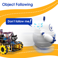 Kit de Coche Robot Inteligente para Principiantes con Ruedas Mecanum, WiFi IoT ESP32, Programable, Evasión de Obstáculos, Seguimiento y Codificación Scratch para Arduino