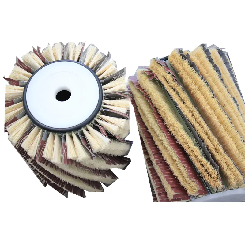 spiral roller brush in CNC polishing wooden sisal strip sander brush in Polishing Machine Polisher/Sander Set 240