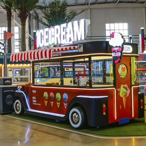 Seahisun 定制复古风格移动食品拖车冰淇淋车油炸零食车内置电源防锈移动餐饮车 - Product Image 5