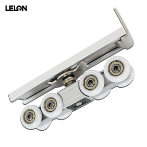 Sistema de Rodillos Silenciosos <span class=keywords><strong>para</strong></span> Puerta Corredera de Madera con Capacidad de Carga de 80 kg, Amortiguador Hidráulico de Doble Vía, Riel Colgante <span class=keywords><strong>para</strong></span> Puerta Móvil, Ruedas con Amortiguación - Product Image 6
