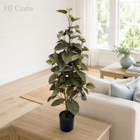 Plante artificielle de feuilles de taro gris-violet de 90 cm de haut, feuillage réaliste en forme de cœur, faux buisson en pot pour villa, hall d'hôtel, café