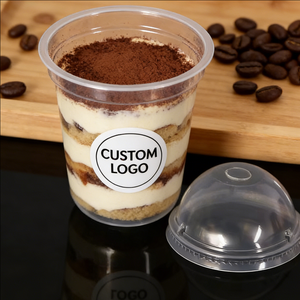 Vasos de Plástico PP de Pared Simple de 200 ml, 90 mm de Diámetro, para Postres, Crema de Chocolate, Yogur, Venta al por Mayor con Impresión UV - Product Image 5