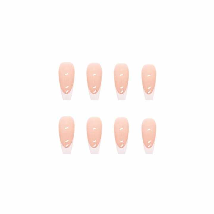 Wholesale Hot 24pcs French Artificial Finger Nails Acrylic Artificial
