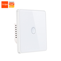 TYSH – interrupteur mural intelligent pour la sécurité de la maison, Tuya Zigbee, commande vocale, interrupteur tactile électrique
