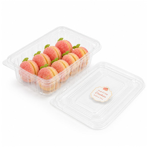 Caja transparente de PET de grado alimenticio para postres con tapa, contenedor de plástico desechable para mousse, tiramisú, pastel, galletas, repostería, comida para llevar. - Product Image 4