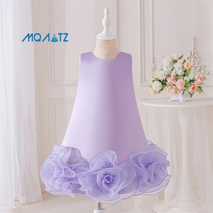Robe de princesse bouffante MQATZ WHITE, nouveau style, pour fille de 4 à 8 ans, robe de fête pour bébé fille, prête à être expédiée, vente en gros L6028 - Product Image 5