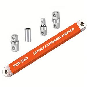 مفتاح ربط متعدد الوظائف <span class=keywords><strong>2</strong></span> في 1 مع محول رأس مربع مصمم للمساحات الضيقة قابل للدوران عالي العزم - Product Image 5