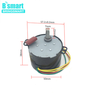 2.5-50rpm nam châm vĩnh cửu chậm tốc độ giảm tốc động cơ bringsmart 50ktyz 220V AC động cơ đồng bộ CW/CCW động cơ bánh răng nhỏ - Product Image 3