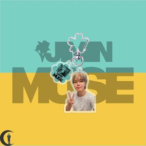5CM KPOP Jimin MUSE Solo Album <span class=keywords><strong>Photo</strong></span> deux côtés imprimer acrylique porte-clés mode porte-clés sac pendentif clé de voiture accessoires Fans cadeau - Product Image 2